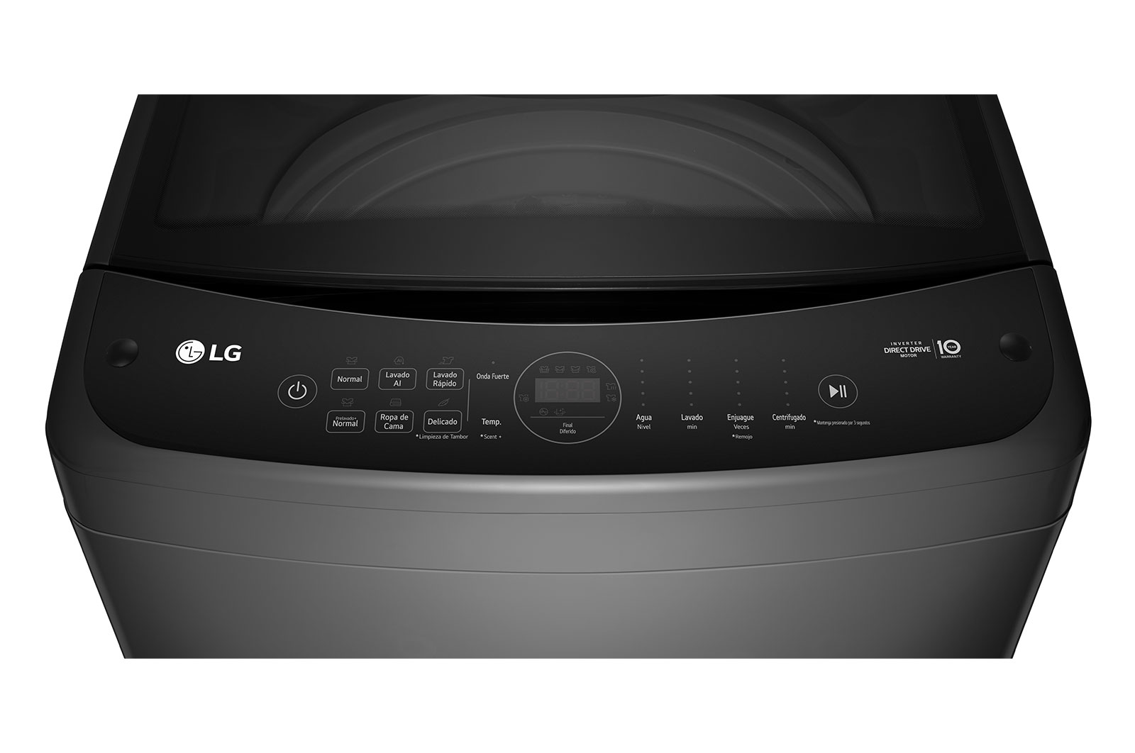 LG Lavadora de 19Kg con AI DD™ y 6 Motion DD, negro claro, WT19BV6