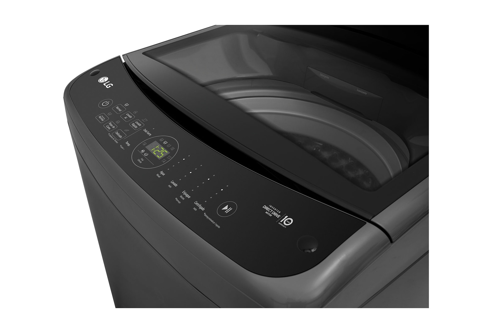 LG Lavadora de 19 kg carga superior con AI DD, Negro Claro, WT19BV6T