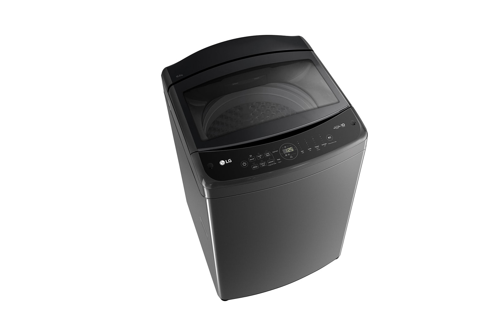 LG Lavadora de 19 kg carga superior con AI DD, Negro Claro, WT19BV6T