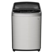 Vista frontal de Lavadora de 19 kg carga superior Smart Inverter con TurboDrum™, gris WT19DSB