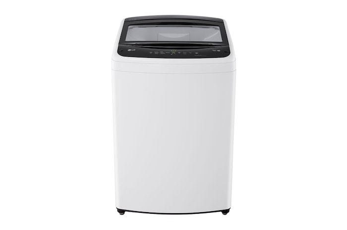 Vista frontal de Lavadora 19kg, carga superior con TurboDrum™, Blanco, WT19WVTB