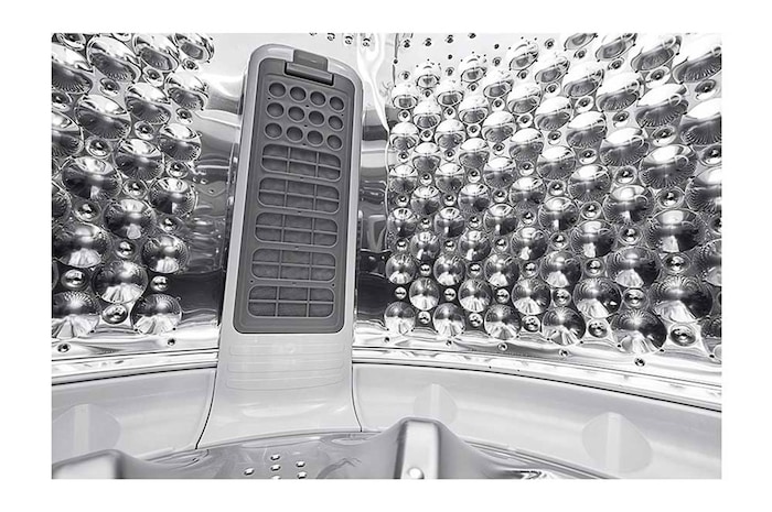 LG Lavadora LG de 21Kg con AI DD™, ThinQ y 6 Motion DD, Negro plateado, WT21PBV6