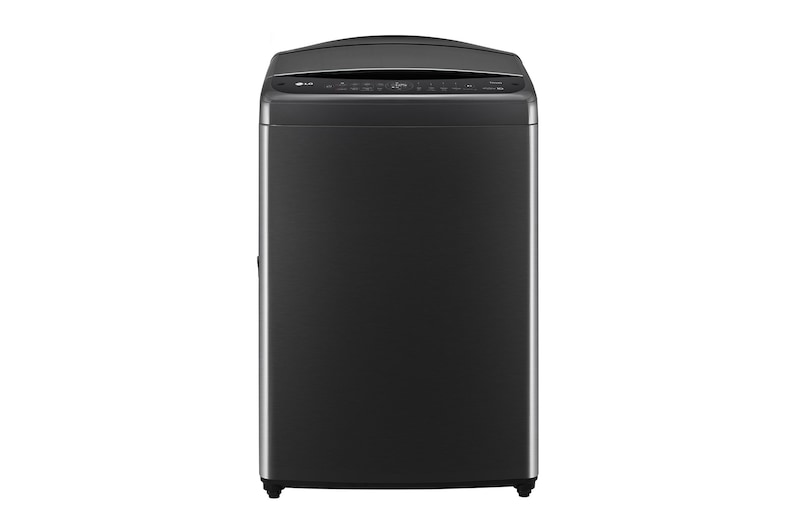 Vista frontal de Lavadora de 21kg carga superior AI DD con 6 Motion y Smart Diagnosis, Negro plateado, WT21PBVS6