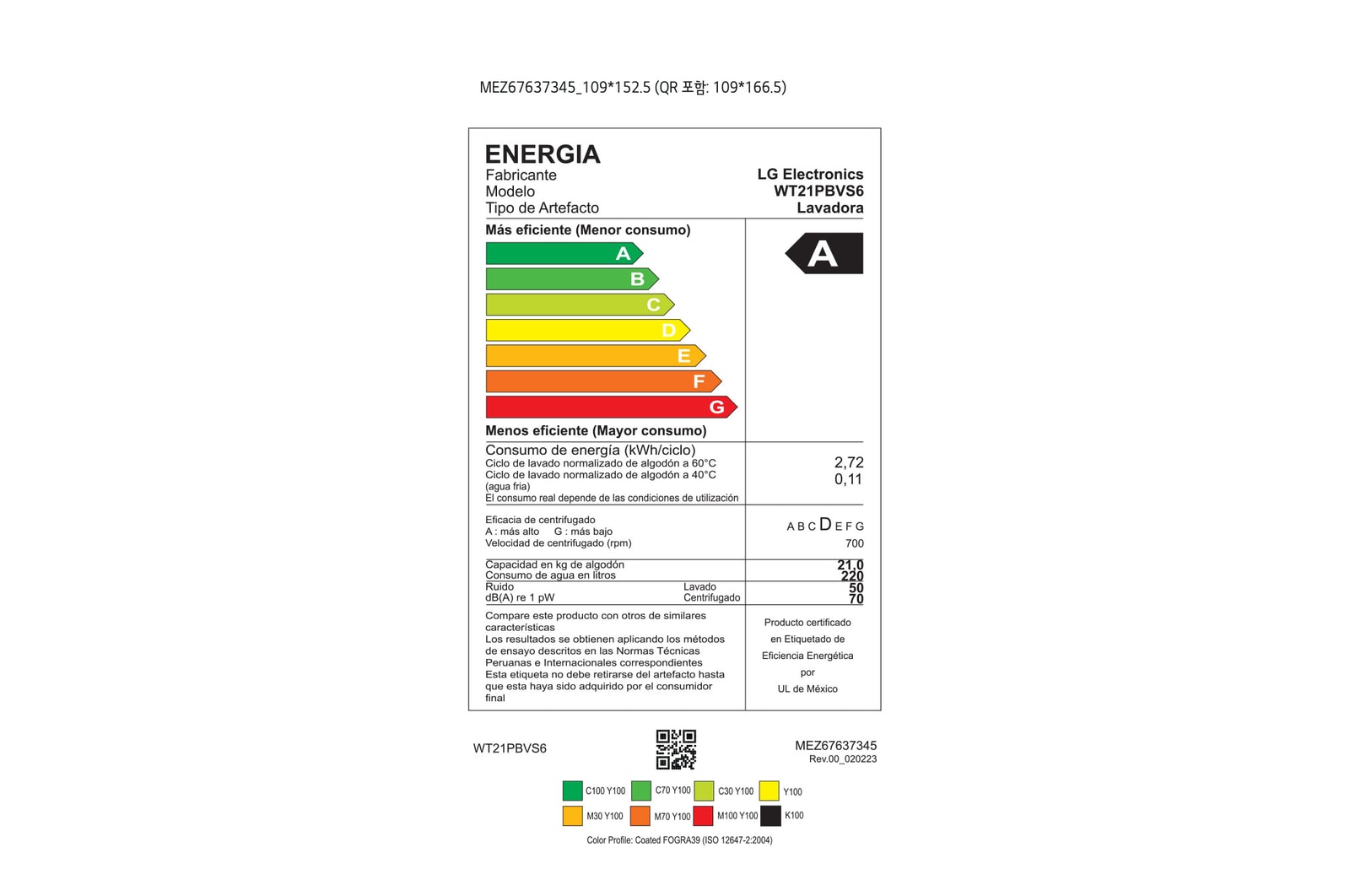 Energy label 