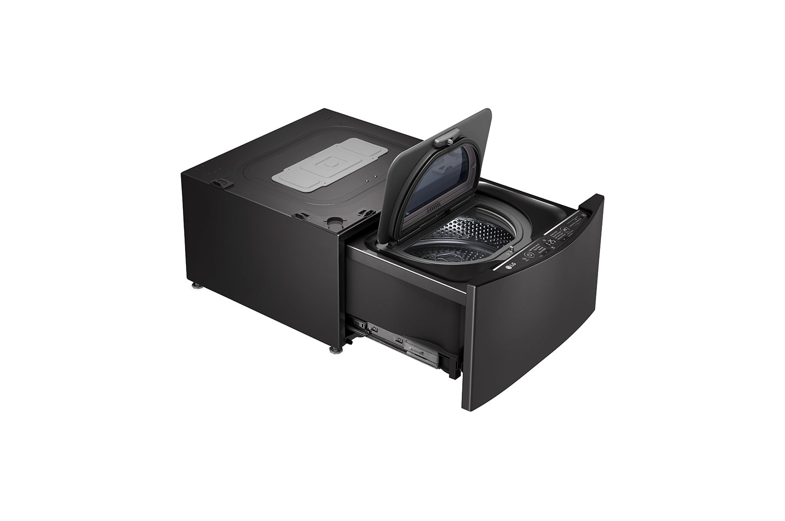 LG Lavadora de 2 kg, carga superior, TWINWash Mini, con Conectividad Wi-Fi, negro acero, WT2BM