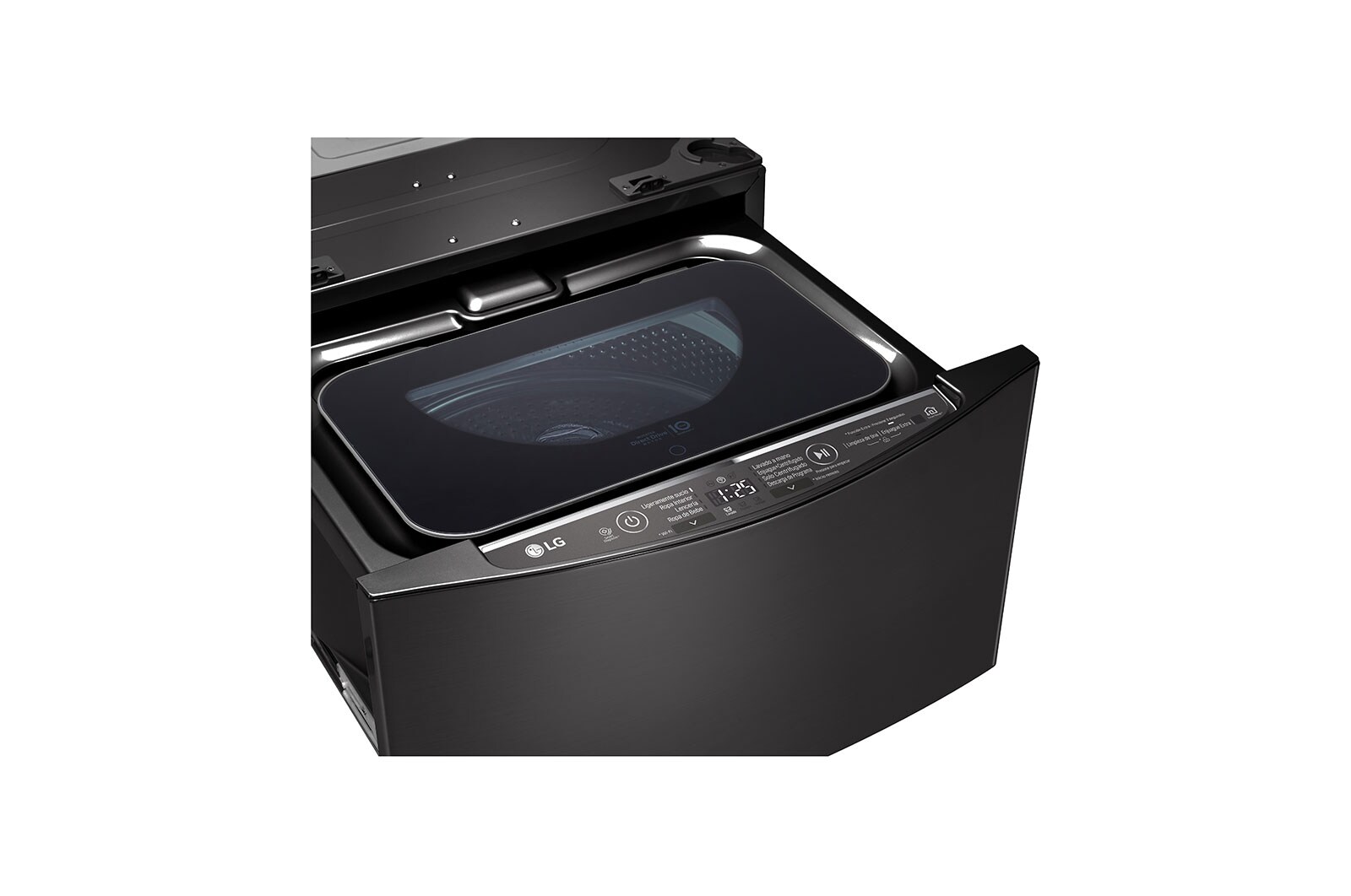 LG Lavadora de 2 kg, carga superior, TWINWash Mini, con Conectividad Wi-Fi, negro acero, WT2BM