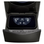 Vista frontal de Lavadora de 2 kg, carga superior, TWINWash Mini, con Conectividad Wi-Fi, negro acero WT2BM