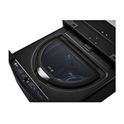 LG Lavadora de 3.5 kg, carga superior, TWINWash Mini, con Smart Diagnosis, negro acero, WT3BM