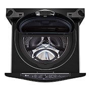 LG Lavadora de 3.5 kg, carga superior, TWINWash Mini, con Smart Diagnosis, negro acero, WT3BM