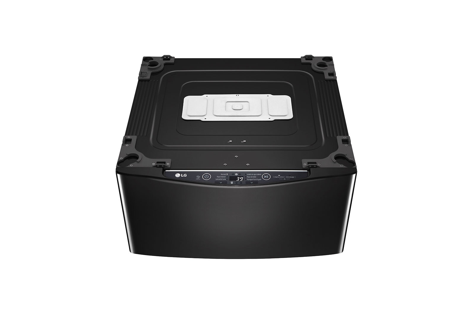 LG Lavadora de 3.5 kg, carga superior, TWINWash Mini, con Smart Diagnosis, negro acero, WT3BM