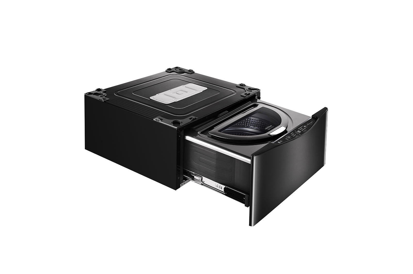 LG Lavadora de 3.5 kg, carga superior, TWINWash Mini, con Smart Diagnosis, negro acero, WT3BM