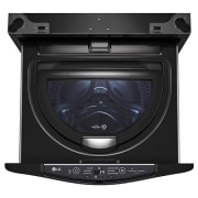 Vista frontal de Lavadora de 3.5 kg, carga superior, TWINWash Mini, con Smart Diagnosis, negro acero WT3BM