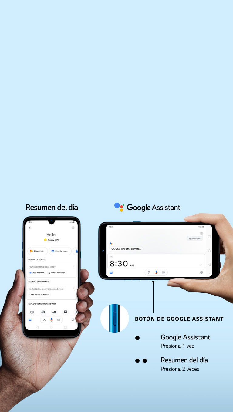 LG K50 - Botón de Google Assistant