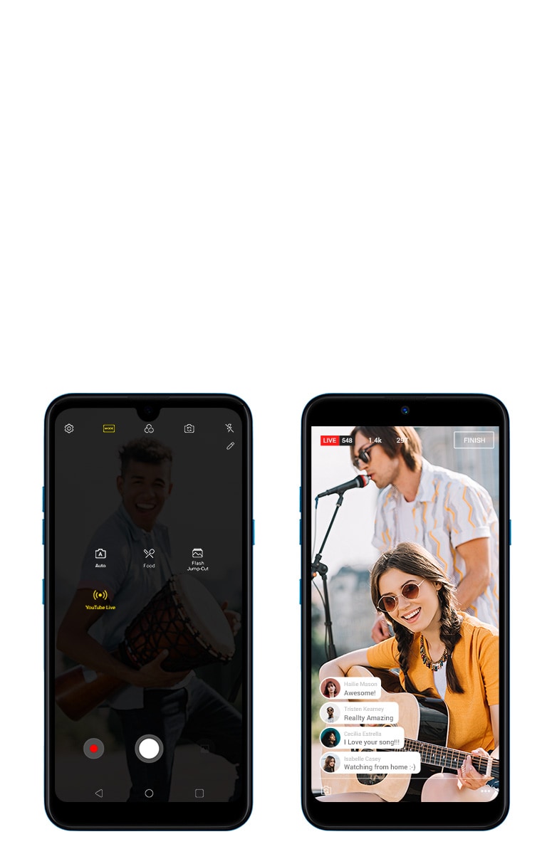 LG K50 - YouTube Live by Google