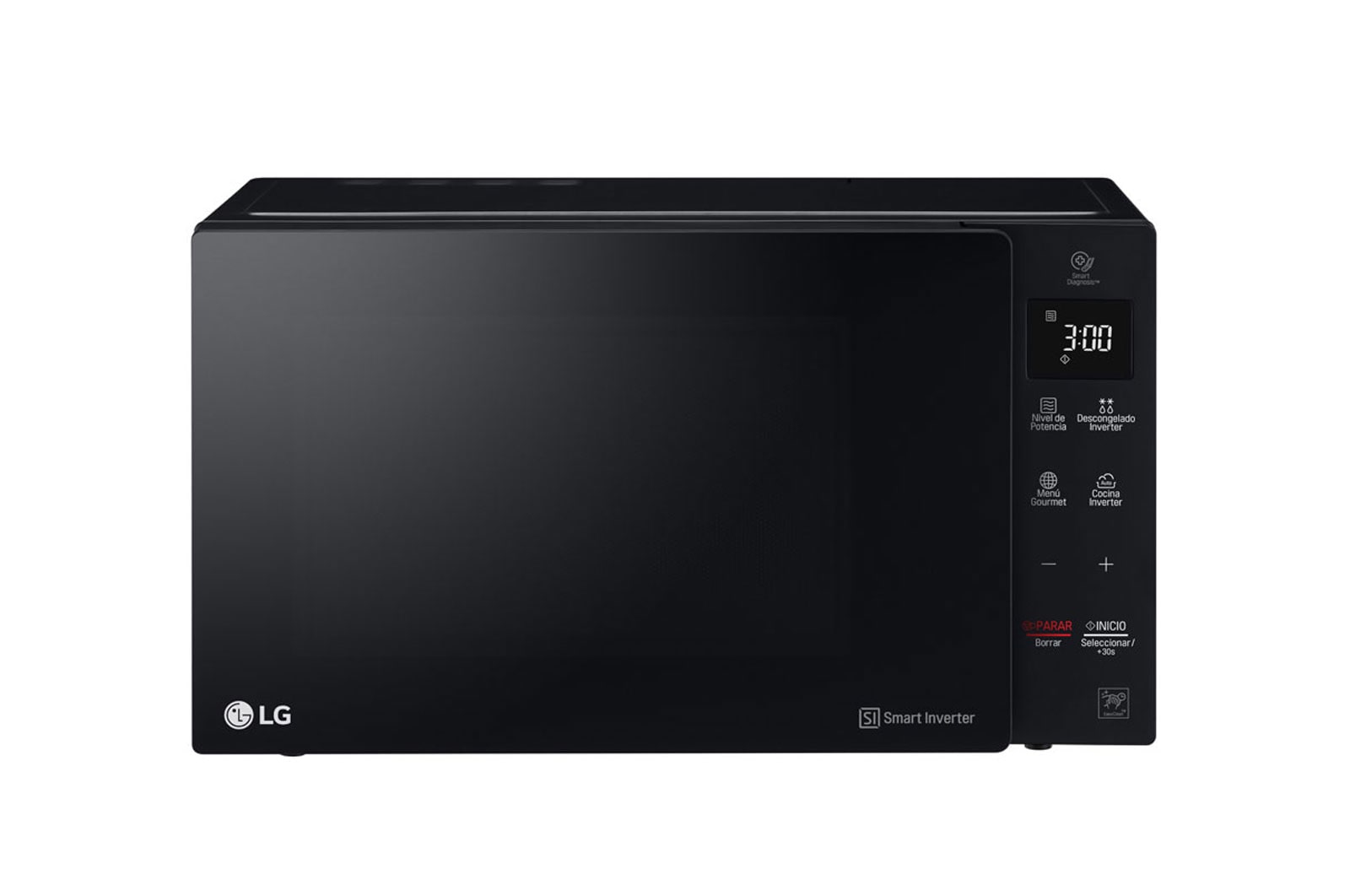 LG Horno Microondas NeoChef  25 Litros con EasyClean, luz interior y base estable, negro, MS2536GIS