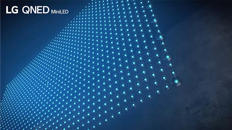 El video muestra los distintos elementos de la pantalla del LG QNED Mini LED.