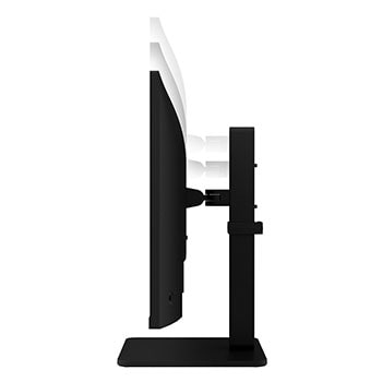 side view with monitor height moving downwards on