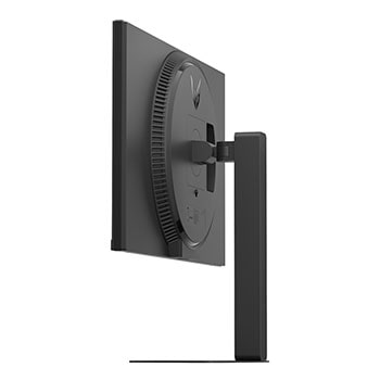 side view of a tilted monitor