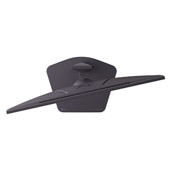 side view of a tilted monitor