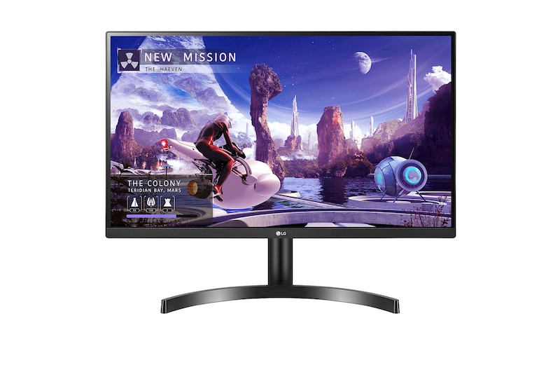 Vista frontal de Monitor QHD (2560X1440) IPS de 27’’ con AMD FreeSync 27QN600-B