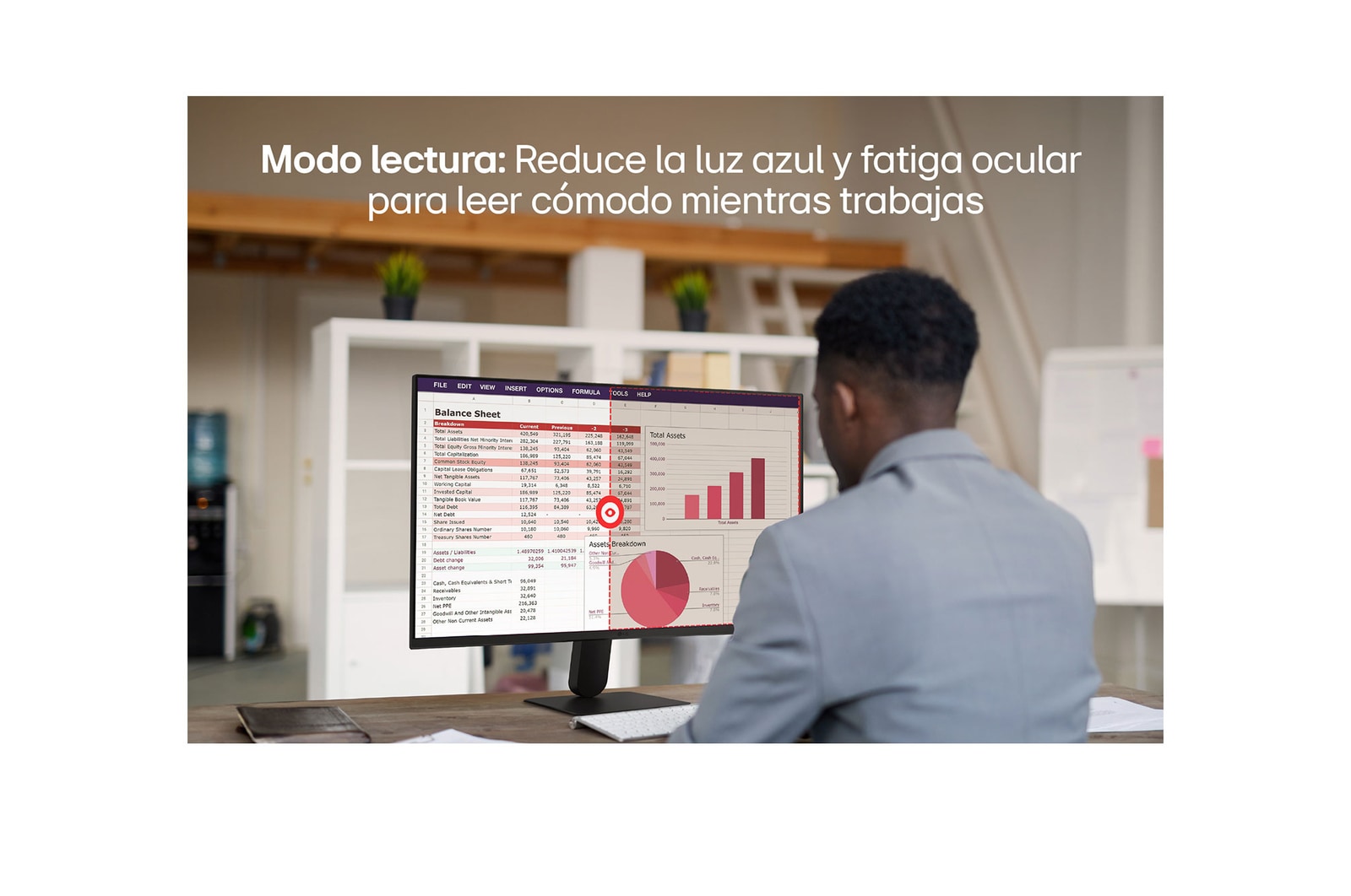 Vista trasera en perspectiva