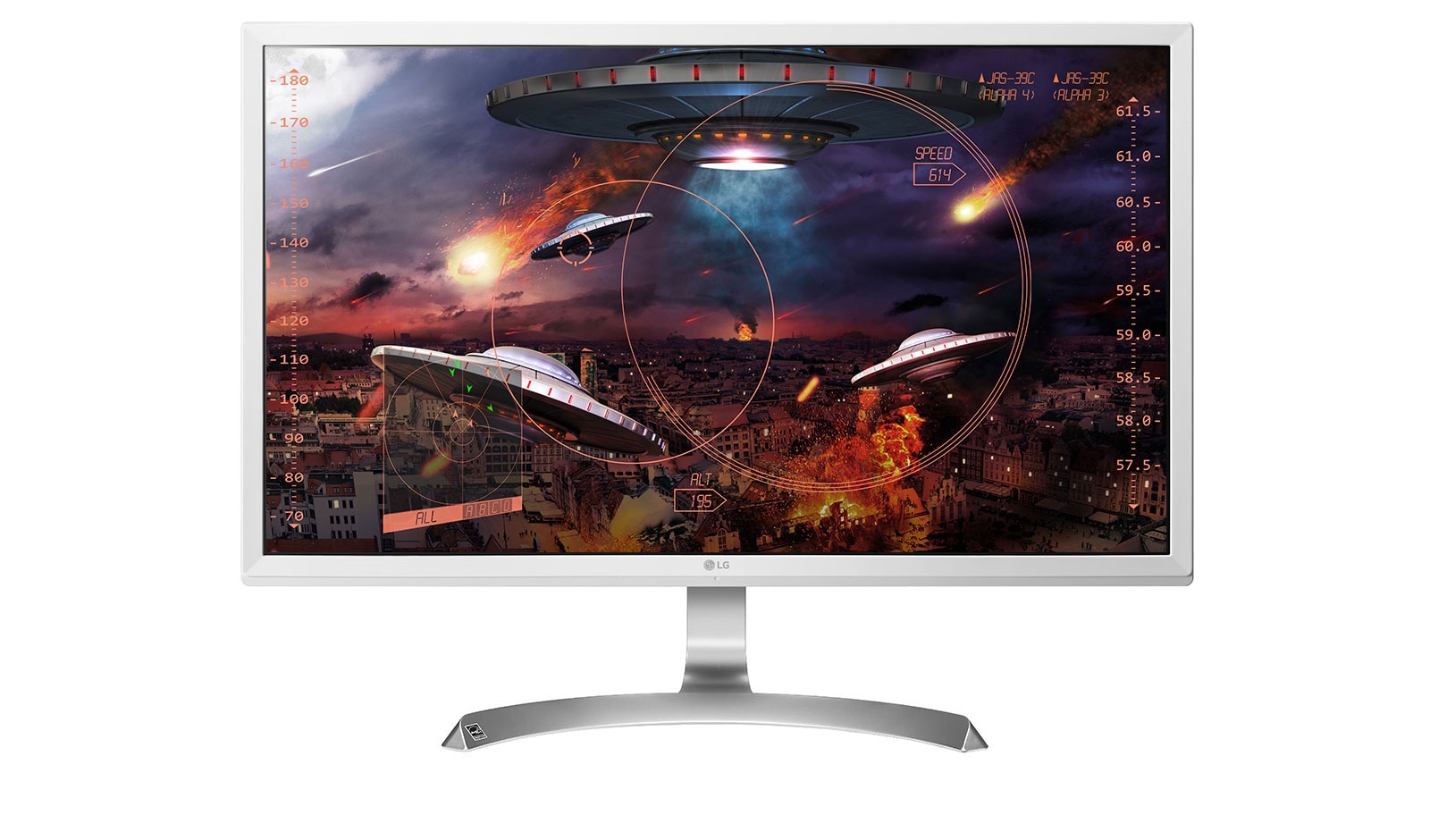 Vista frontal de Monitor UHD 4K 27” 27UD59-W