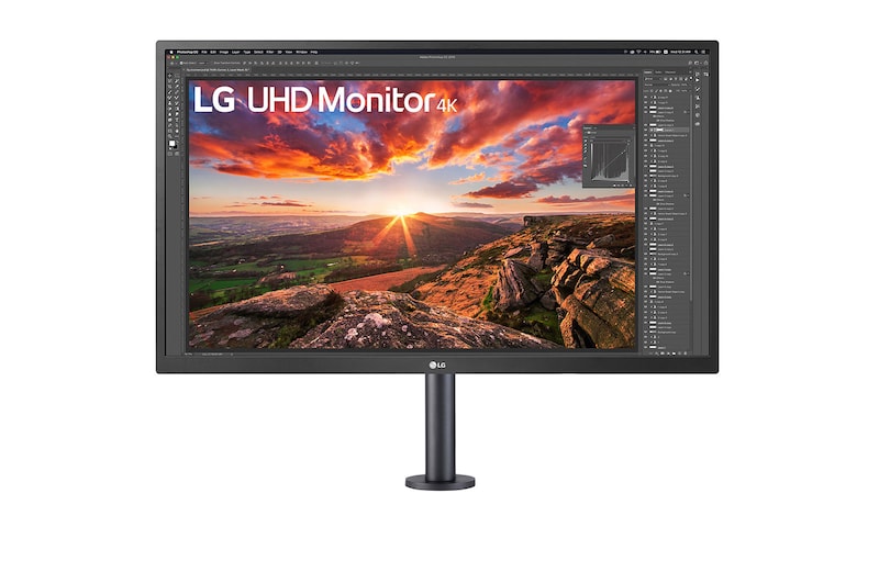 LG Monitor 4K UHD Ergo de 27’’ formato 16:9 con soporte ergonómico, panel IPS, HDR10, 27UK580-B