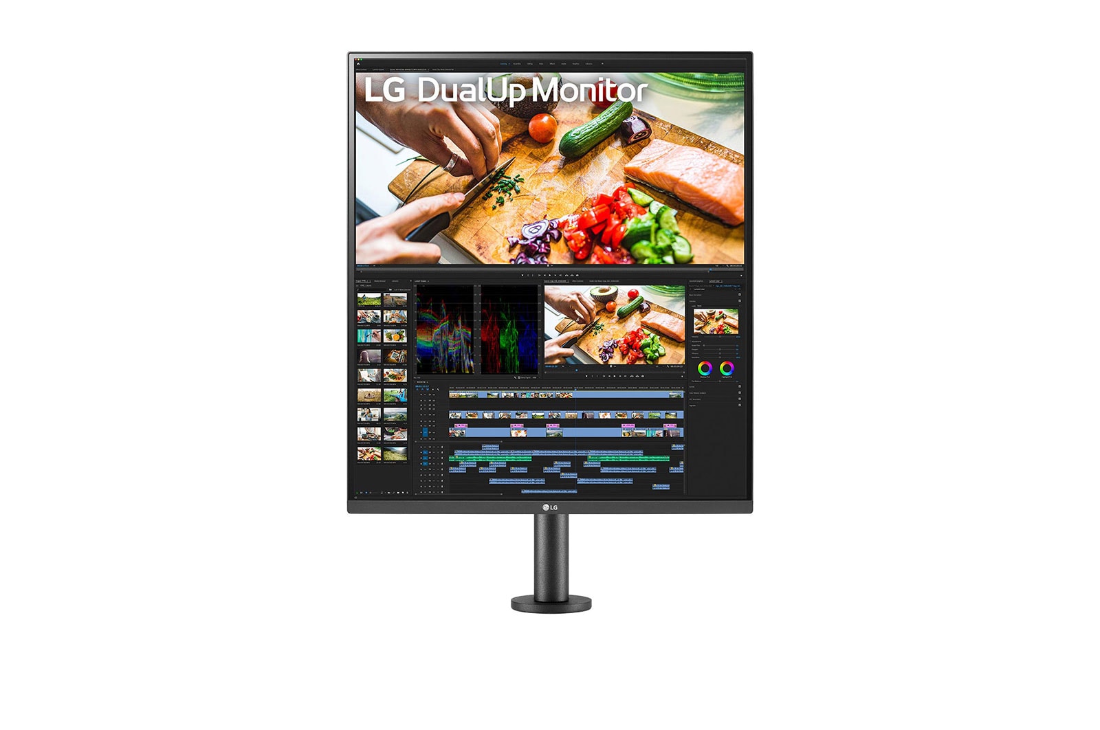 LG Monitor DualUp de 27.6” formato 16:18 con Soporte Ergonómico, HDR10, 28MQ780-B