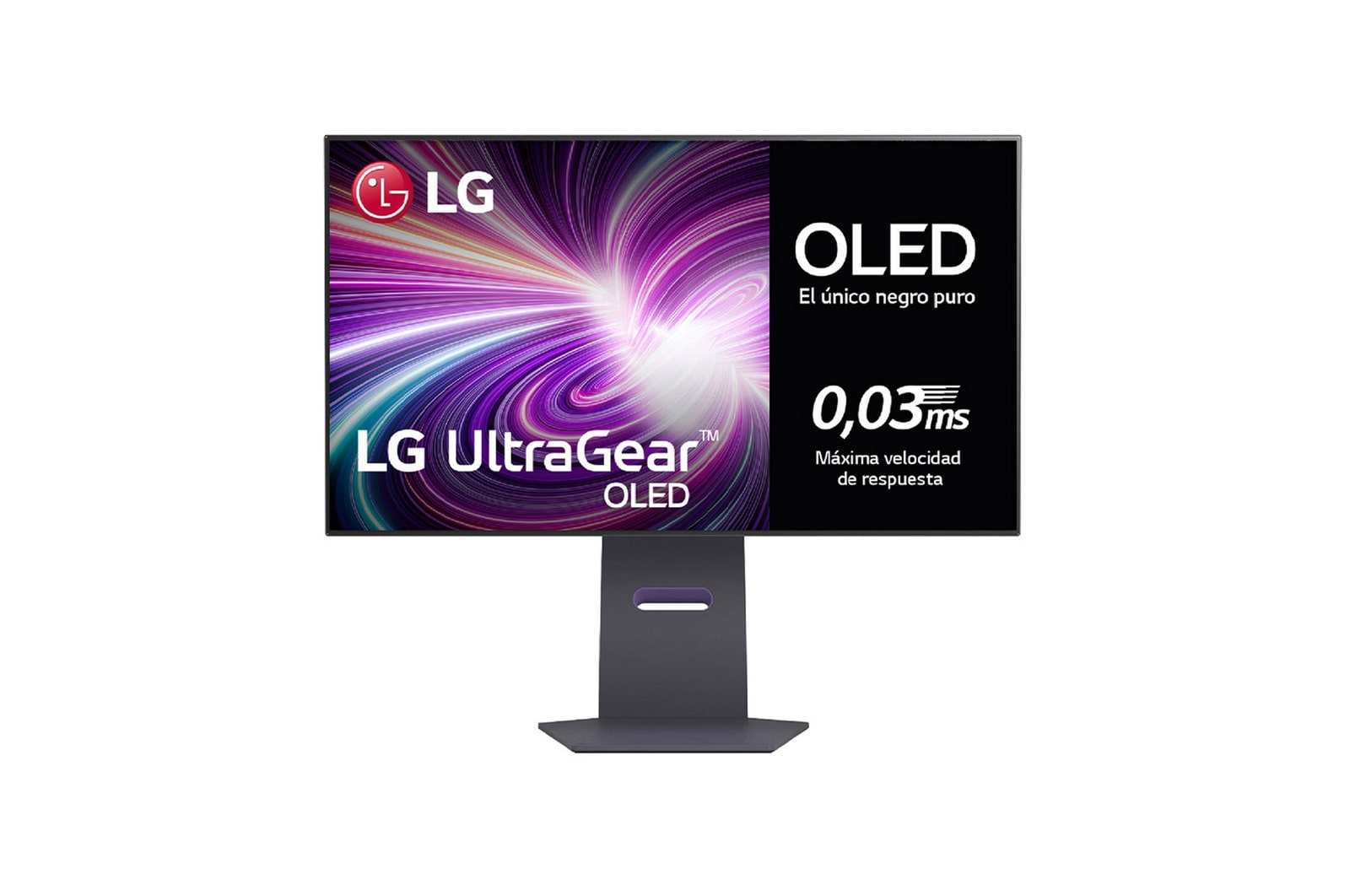 Vista frontal de Monitor Gamer OLED 4K, Dual Mode 31.5" con Display HDR True Black 400 32GS95UE-B