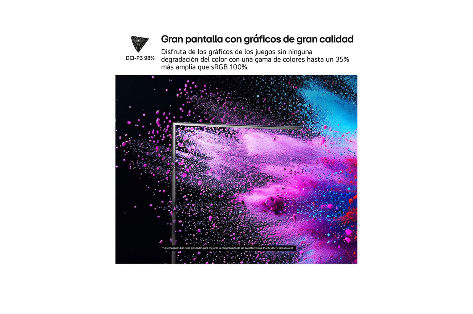 gran pantalla con 