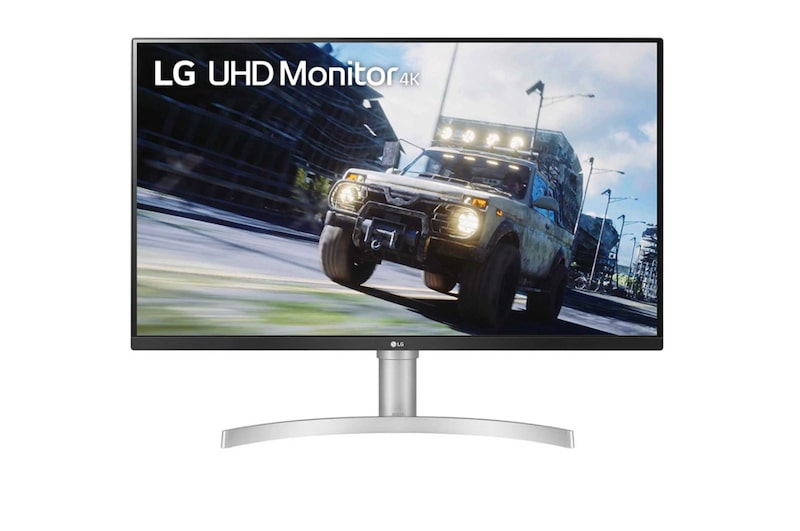 Vista frontal de Monitor UHD de 31.5'' compatible con Freesync 32UN550-W