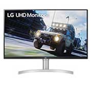Vista frontal de Monitor UHD de 31.5'' compatible con Freesync 32UN550-W
