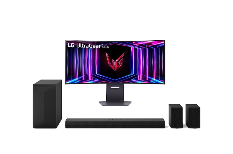 Monitor + soundbar view