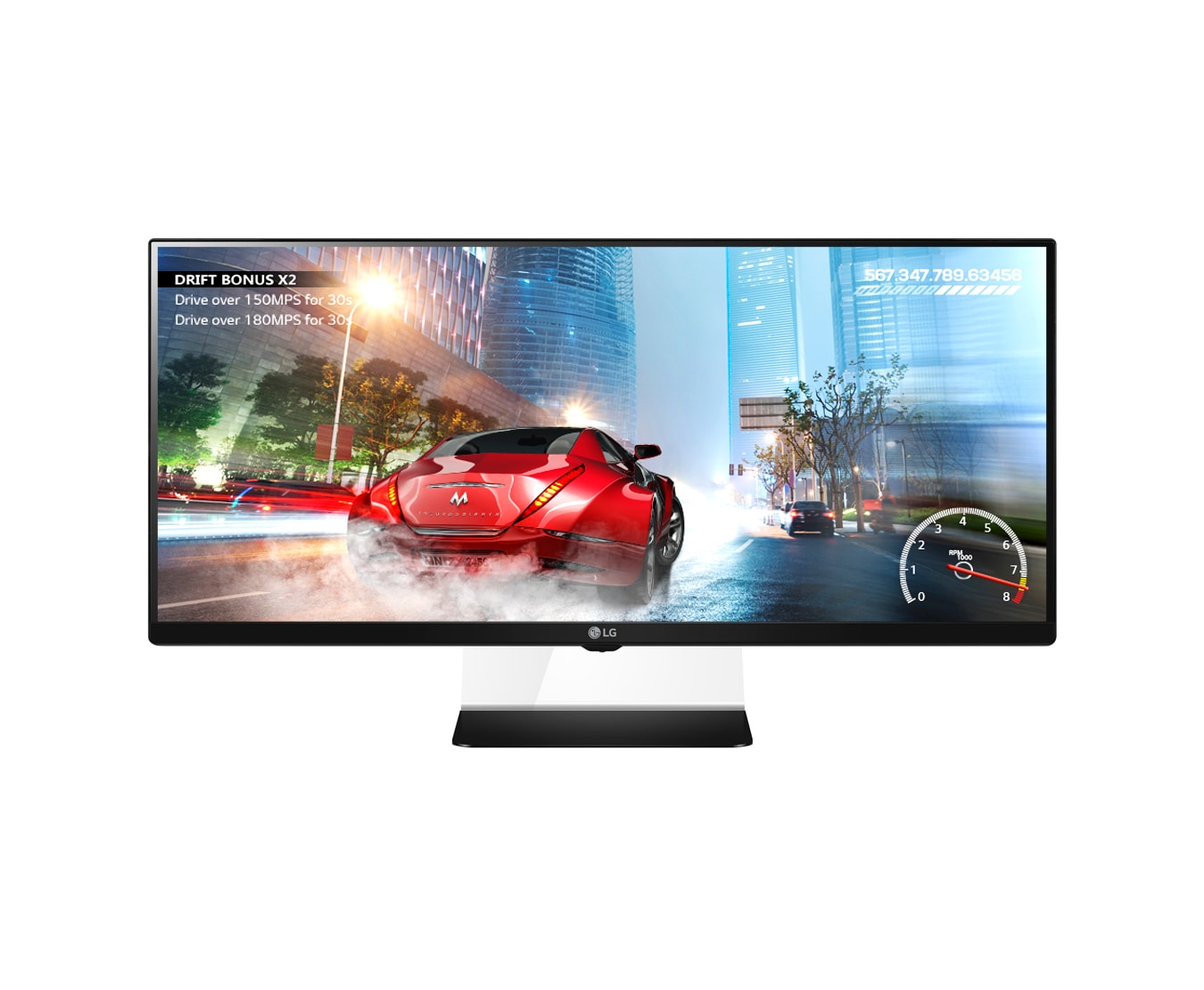 Vista frontal de  21:9 Monitor UtraWide Free Sync de 34&#34;  34UM67