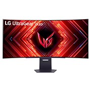 Vista frontal de Monitor gaming curvo OLED UltraGear™ de 45” | 800R, DisplayHDR True Black 400, 240 Hz, 0.03 ms (GtG) 45GS95QE-B
