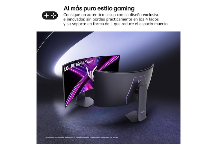 side view of a tilted monitor