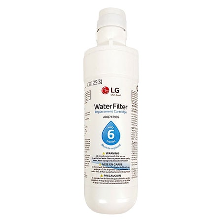 Filtro de agua para refrigerador LT1000P de LG AGF80300704