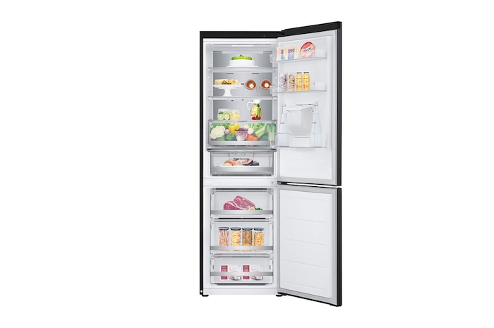 Door open view with food