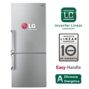Vista frontal de Refrigeradora con Inverter Linear Compressor, 398 L GB40EVB