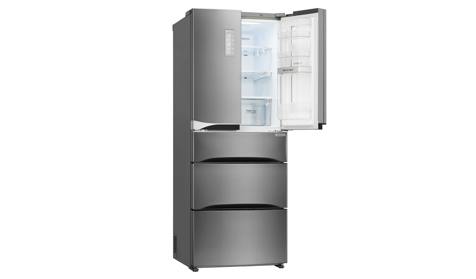 LG Refrigeradora con Puerta Mágica (Door-in-Door), Inverter Linear Compressor (10 años de garantía) y  408L de capacidad, GB40MDP