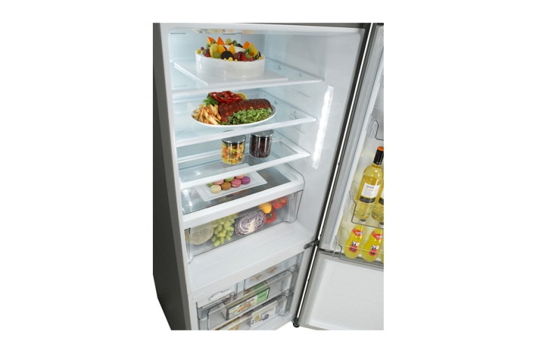 LG Refrigeradora con Inverter Linear Compressor (10 años de garantía) y 393L de capacidad, GB40WVN