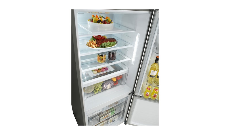 LG Refrigeradora con Inverter Linear Compressor (10 años de garantía) y 393L de capacidad, GB40WVN