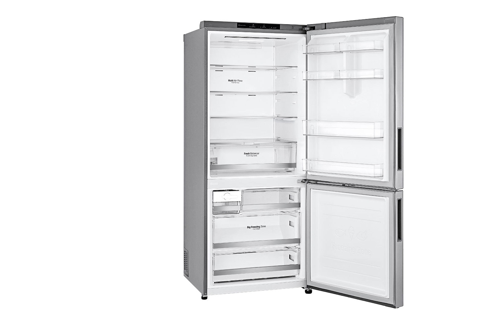 LG Refrigeradora Bottom Freezer 408L con Múltiple Flujo de Aire, GB41BPP