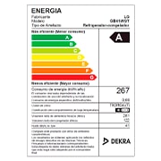 LG Refrigeradora Bottom Freezer 403L con Múltiple Flujo de Aire, GB41WGT