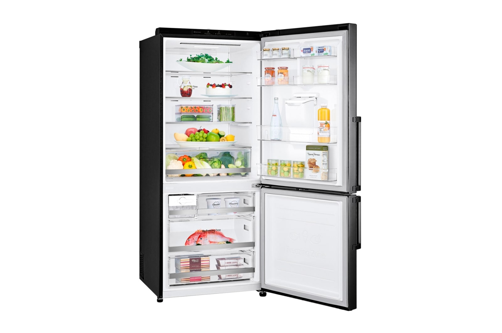 LG Refrigeradora Bottom Freezer 403L con Múltiple Flujo de Aire, GB41WGT