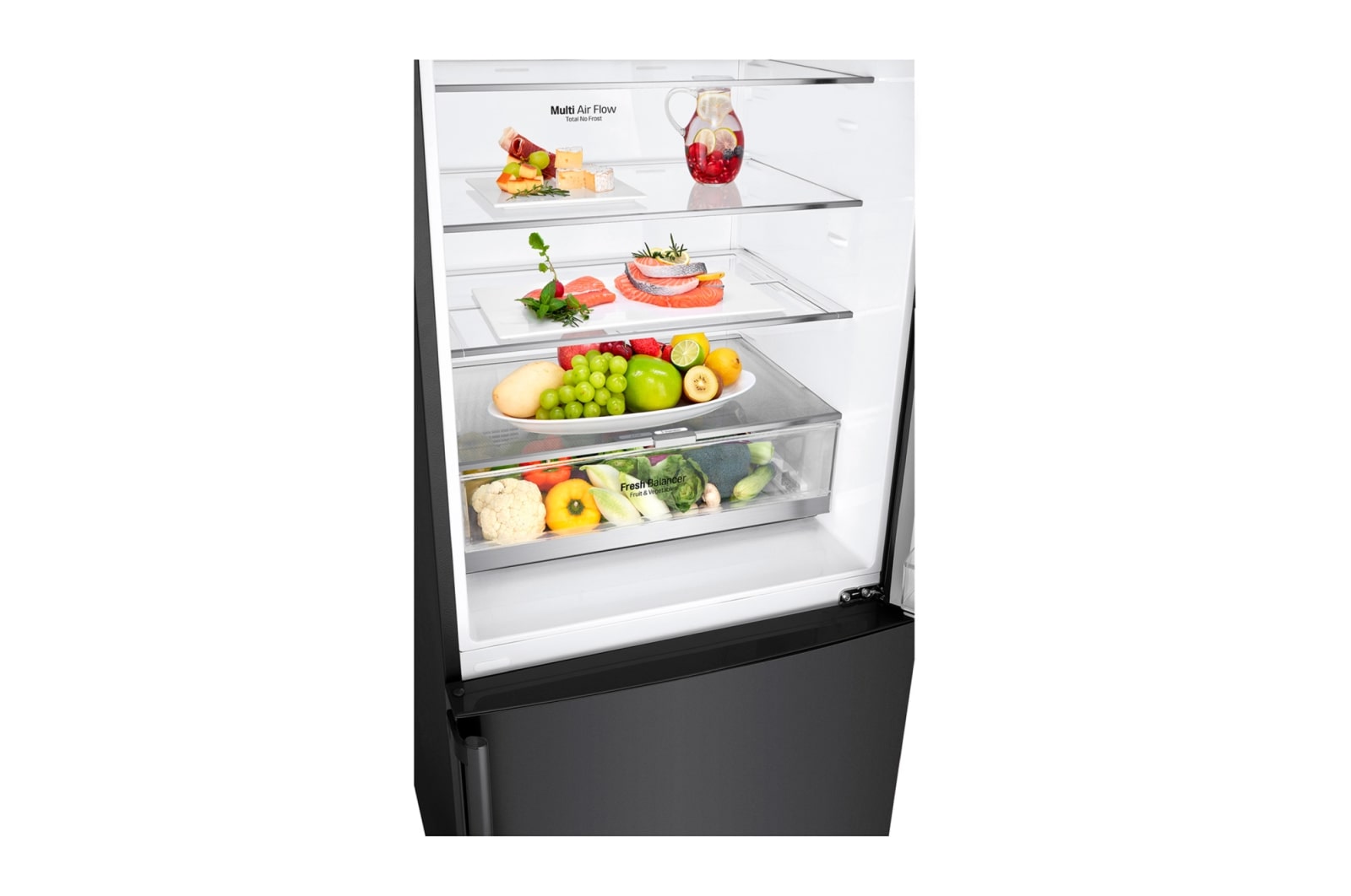 LG Refrigeradora Bottom Freezer 403L con Múltiple Flujo de Aire, GB41WGT