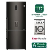 Vista frontal de Refrigeradora con Inverter Linear Compressor, 440 L  GB45EVD