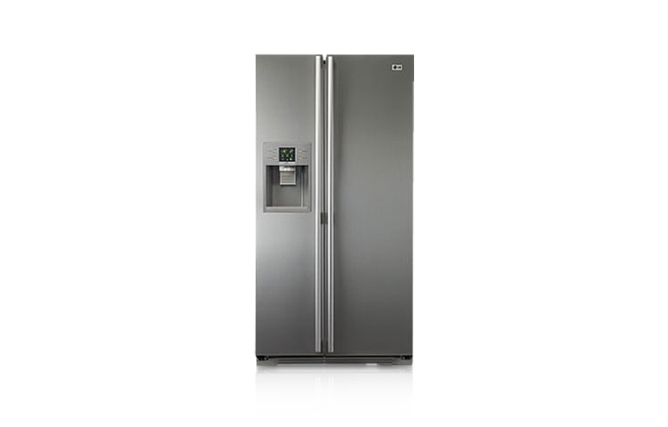 Vista frontal de Línea de refrigeradoras Side by Side, de LG GC-L217WTQ