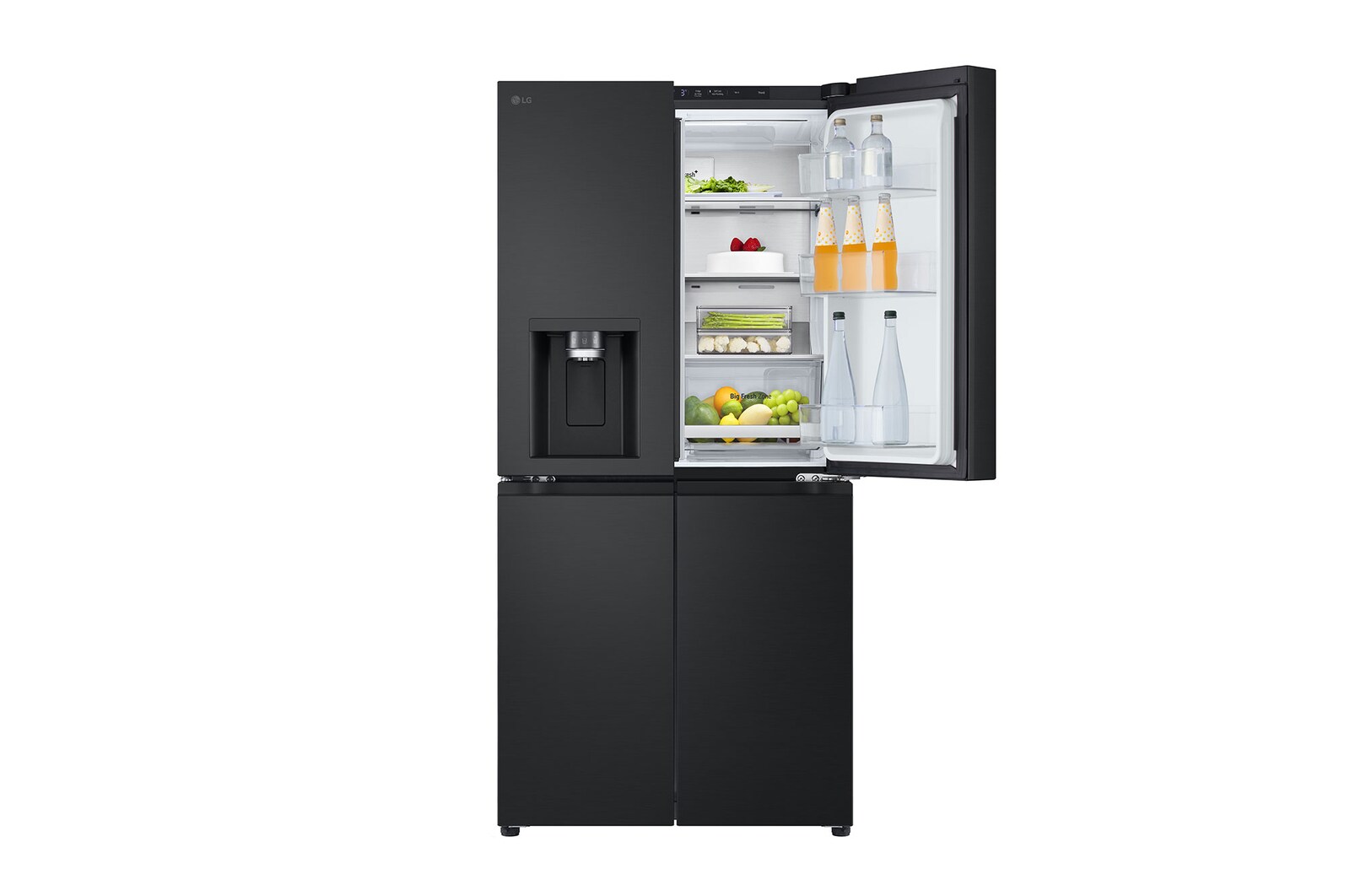 front view top one side door open