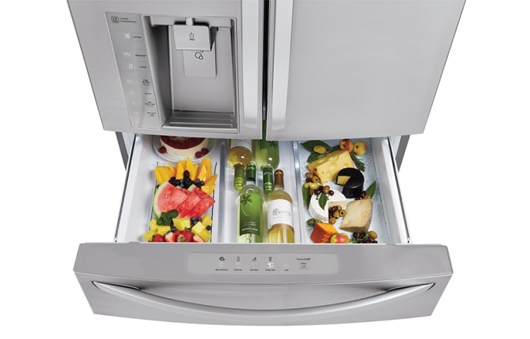 LG Refrigeradora con Puerta Mágica (Door-in-Door), Inverter Linear Compressor (10 años de garantía) y 895 L de capacidad, GM84SDS